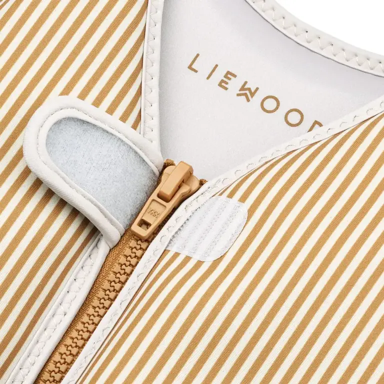 Liewood Liewood Dove swim Vest Stripes  - Caramel