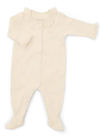 Poetree Kids Poetree Babypakje Velours Ruffle - Sand