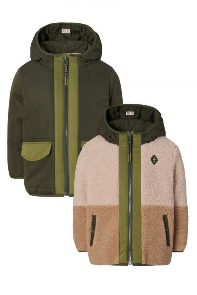 Noppies Noppies Boys Jacket Hoyos reversible - Forest Night