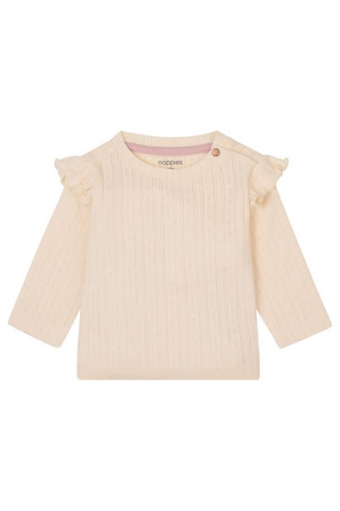 Noppies Long Sleeve Fumel Tee - Buttercream Noppies Long Sleeve Fumel Tee - Buttercream