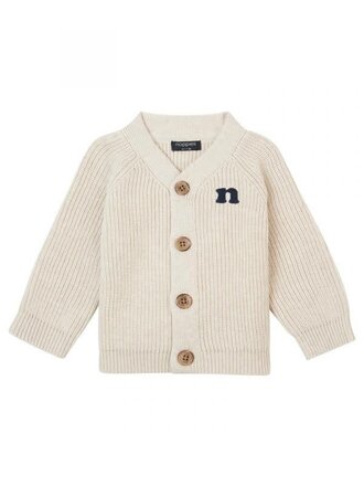 Noppies Noppies Boys Cardigan Garde long sleeve - Oatmeal Melange