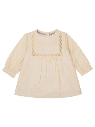 Noppies Noppies Girls Dress Fuerte long sleeve - Buttercream