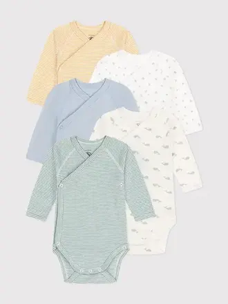 Petit Bateau Petit Bateau 5 body's - Grey