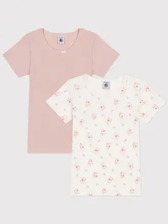 Petit Bateau Petit Bateau Onderhemd T-shirt - Roze