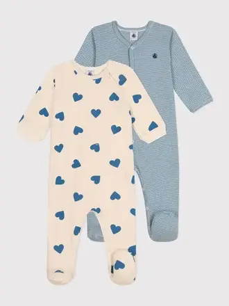 Petit Bateau Petit Bateau 1 Pyjama - Blauw streep