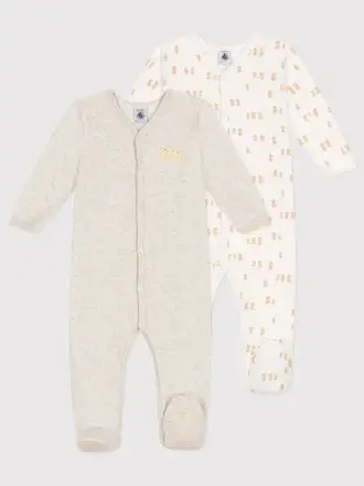 Petit Bateau Petit Bateau 1 Pyjama - Wit Eenden