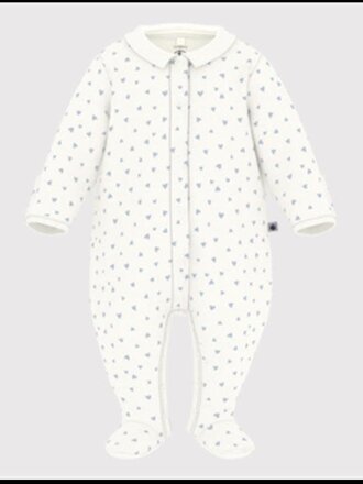 Petit Bateau Petit Bateau Pyjama - Wit hartje