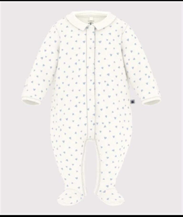 Petit Bateau Petit Bateau Pyjama - Wit hartje