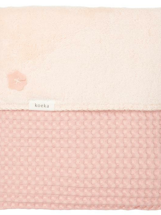 Koeka Koeka Wiegdeken teddy - Shadow pink