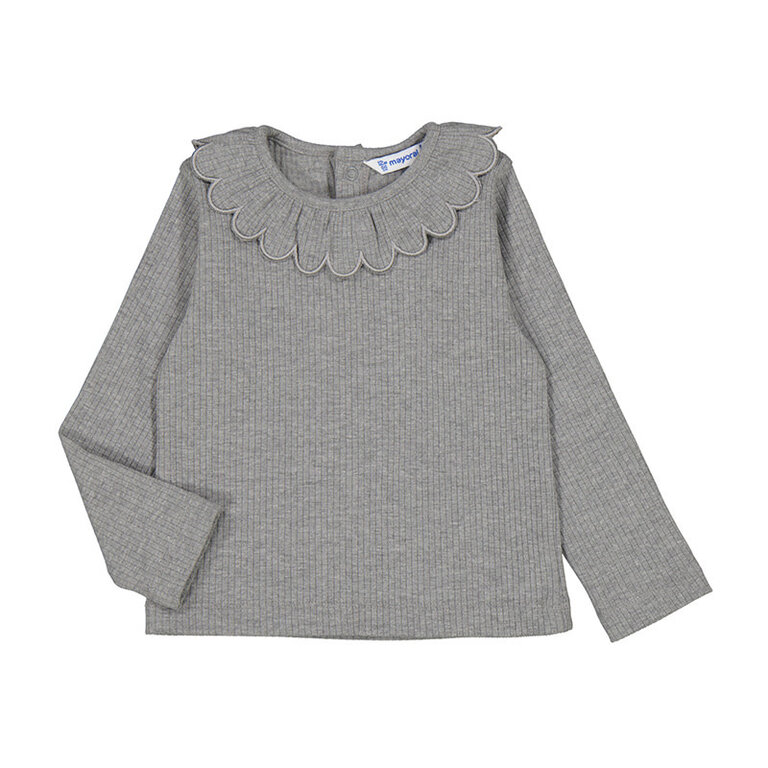 Mayoral Mayoral  ribbed Shirt - Grijs