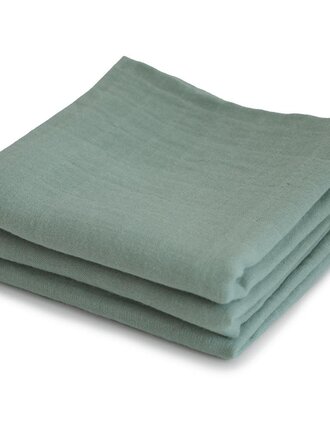 Mushie Mushie Muslin 3pack - Sage
