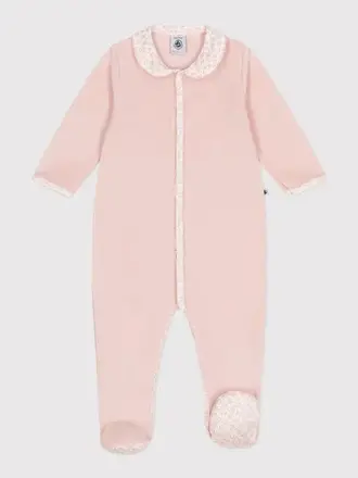 Petit Bateau Petit Bateau Pyjama - Roze kraag