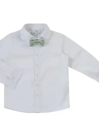 Natini Natini Shirt Pierrot Bow - Green