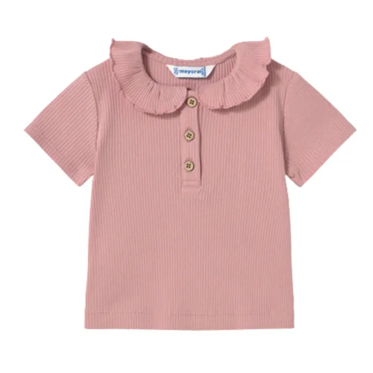 Mayoral Mayoral S/s ribbed polo   - Rose