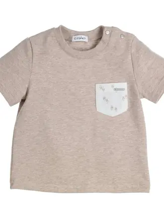 Gymp Gymp T-shirt Aerochine Pocket Beige - Beige