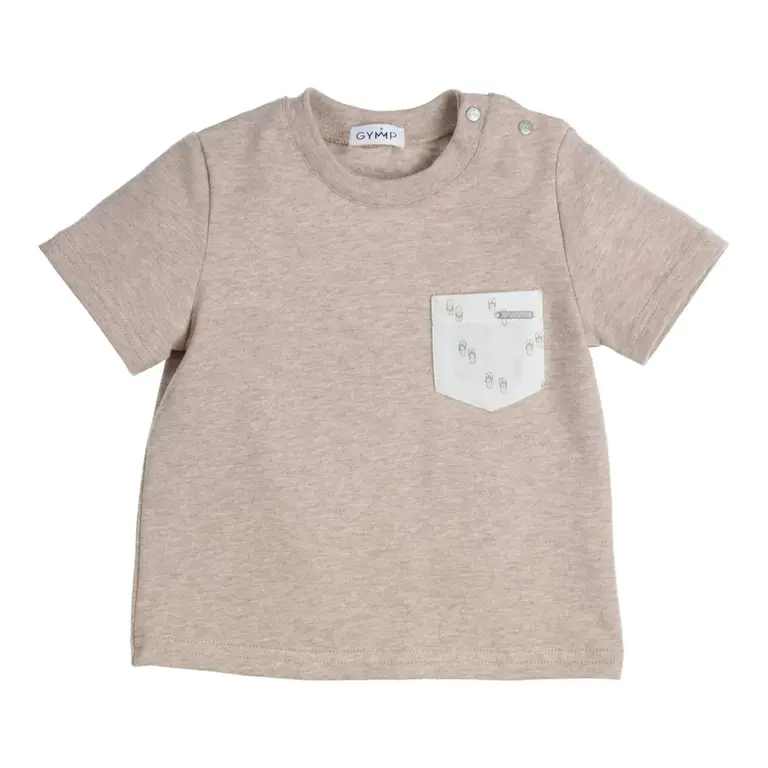 Gymp Gymp T-shirt Aerochine Pocket Beige - Beige