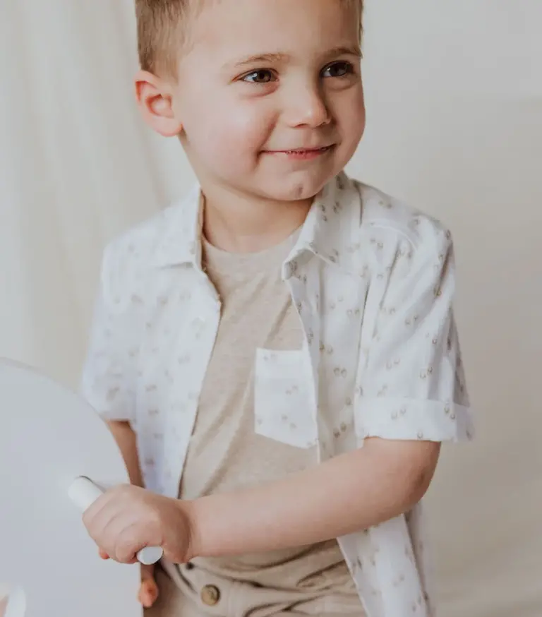 Gymp Gymp T-shirt Aerochine Pocket Beige - Beige