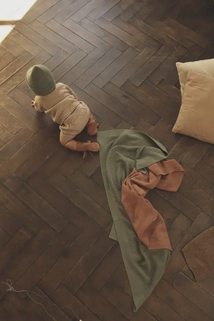 Hvid Hvid Blanket Gust - Artichoke