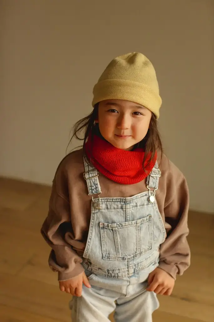 Hvid Hvid Beanie Efa - Yellow