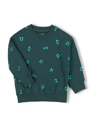 Nixnut Nixnut Sweater - Stamp Moss