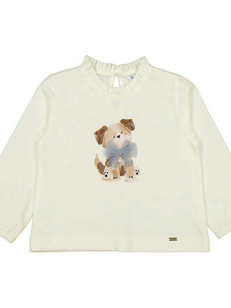 Mayoral Mayoral L/s shirt Tee - Cream