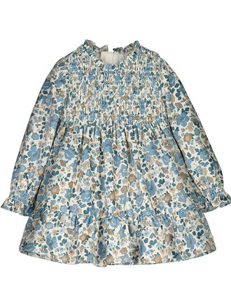 Mayoral Mayoral Printed velvet dress - Blue bell