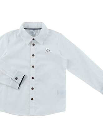 Natini Natini Shirt Caspar - White/Dark Blue