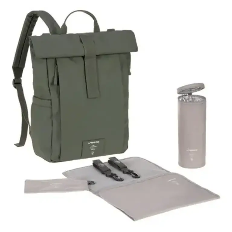 Lassig Lassig Rolltop backpack - Olive