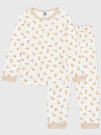 Petit Bateau Petit Bateau Pyjama fluweel - Luipaard