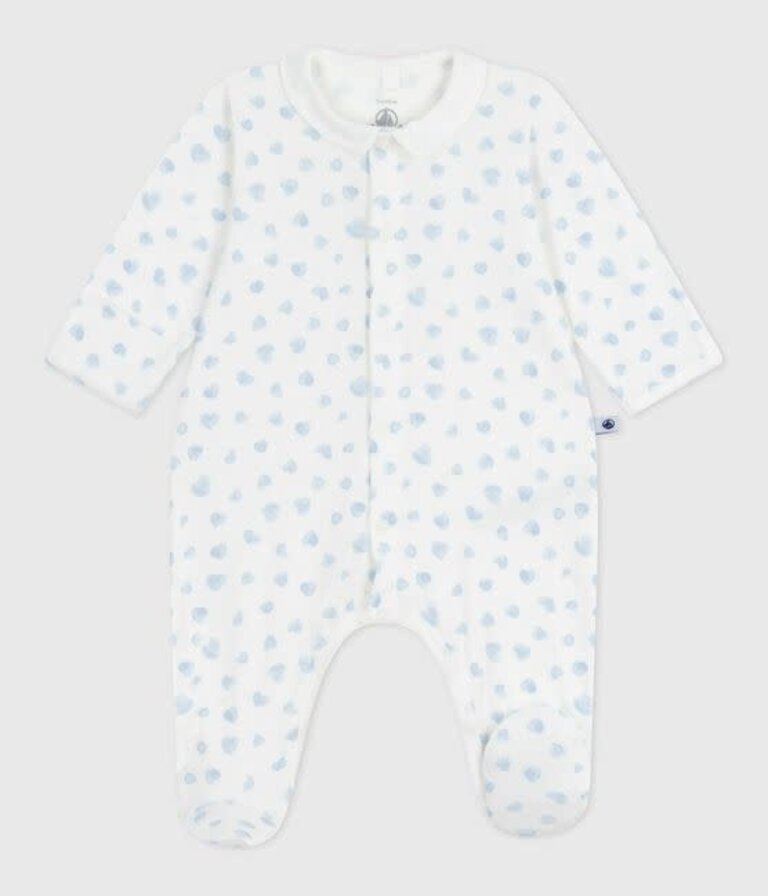Petit Bateau Petit Bateau Pyjama - Blue hart