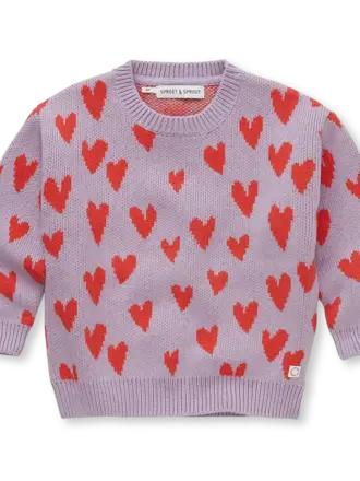 Sproet & Sprout Sproet & Sprout Sweater - Hearts