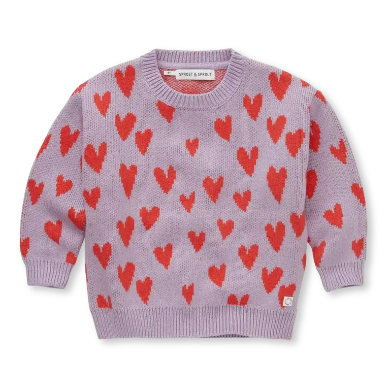 Sproet & Sprout Sproet & Sprout Sweater - Hearts