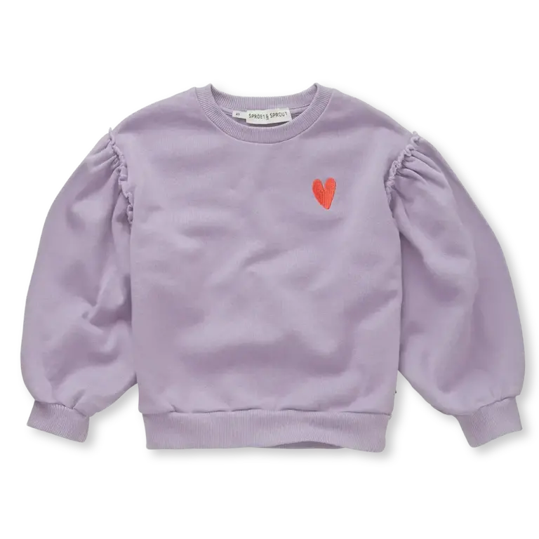 Sproet & Sprout Sproet & Sprout Sweater - Ruffle Lavender