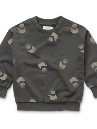 Sproet & Sprout Sproet & Sprout Sweatershirt - Space cat print