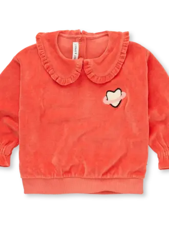Sproet & Sprout Sproet & Sprout Sweatshirt - Ruffle velvet