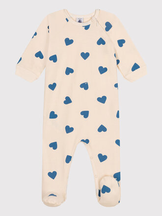 Petit Bateau Petit Bateau Pyjama - Blauwe hartjes