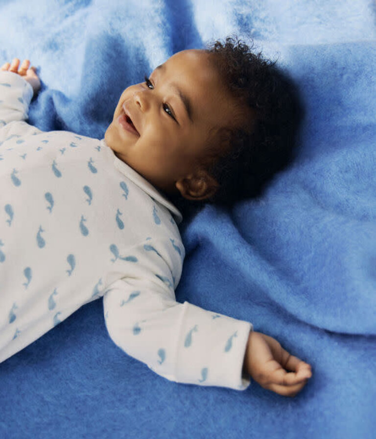 Petit Bateau Petit Bateau Pyjama Fluwelen - Walvis