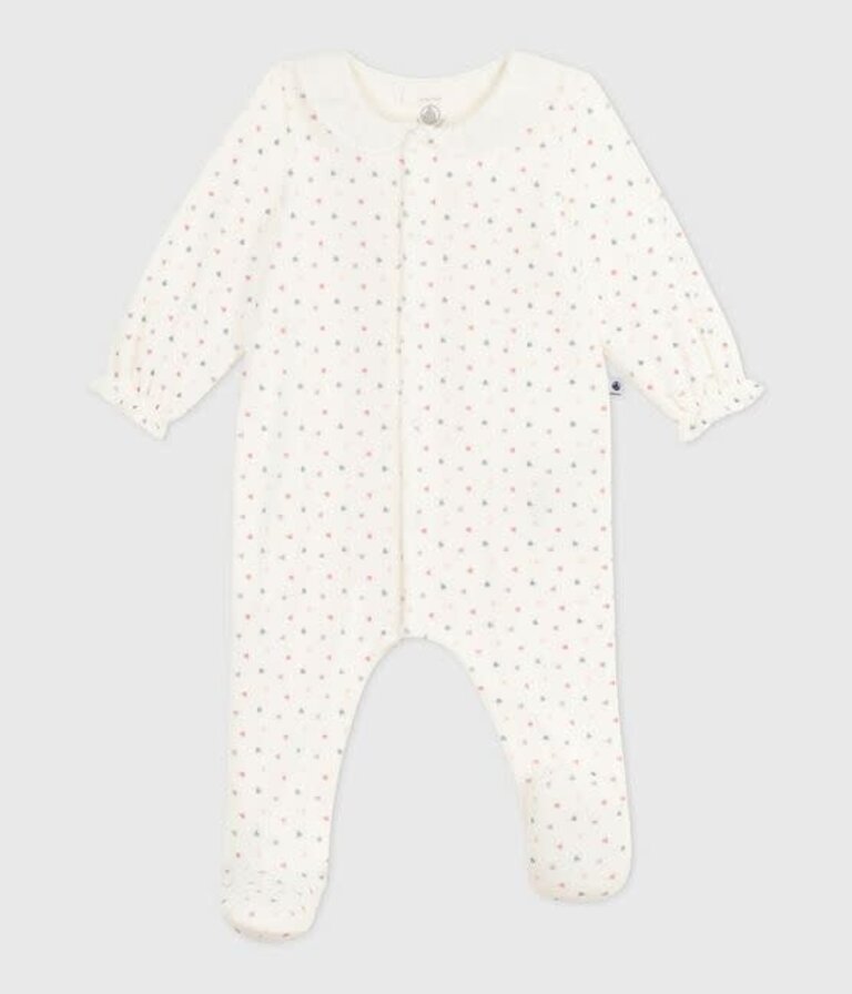 Petit Bateau Petit Bateau Pyjama Fluwelen - Hart
