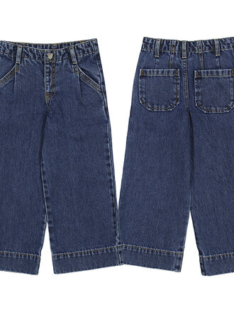 Mayoral Mayoral Wide leg denim pants - Dark