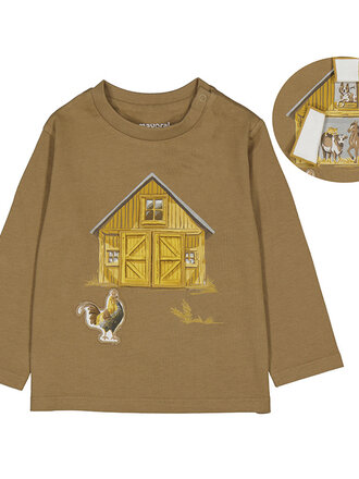 Mayoral Mayoral L/s Play Barn shirt - Caramel