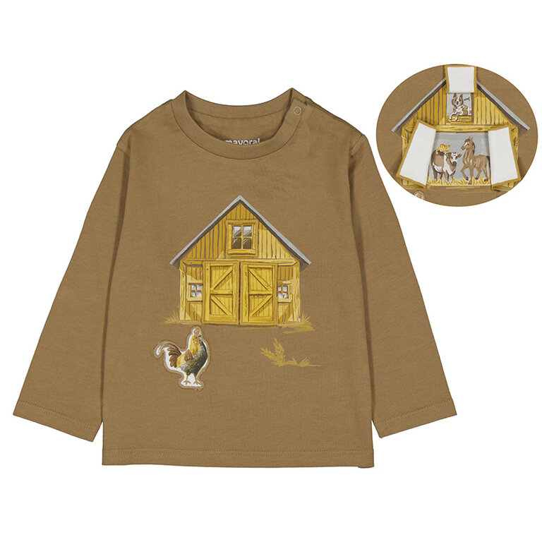 Mayoral Mayoral L/s Play Barn shirt - Caramel