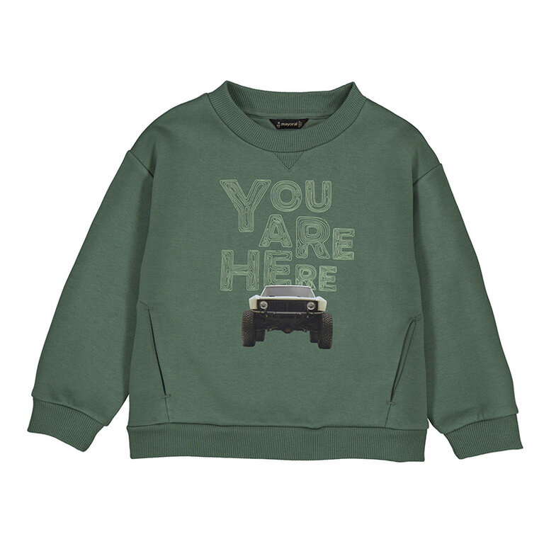 Mayoral Mayoral Car print pullover - Fir