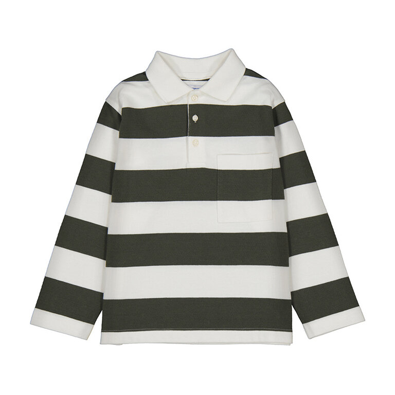 Mayoral Mayoral L/s stripes polo - Olive