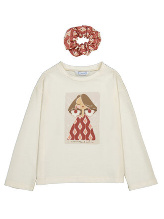 Mayoral Mayoral L/s t-shirt - Macchiato