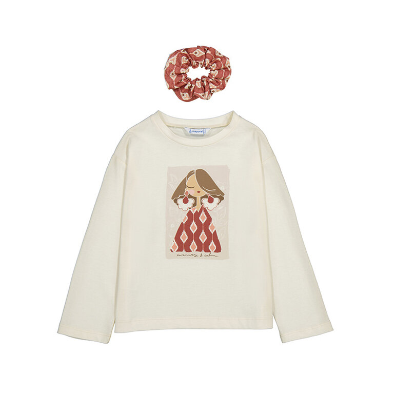 Mayoral Mayoral L/s t-shirt - Macchiato