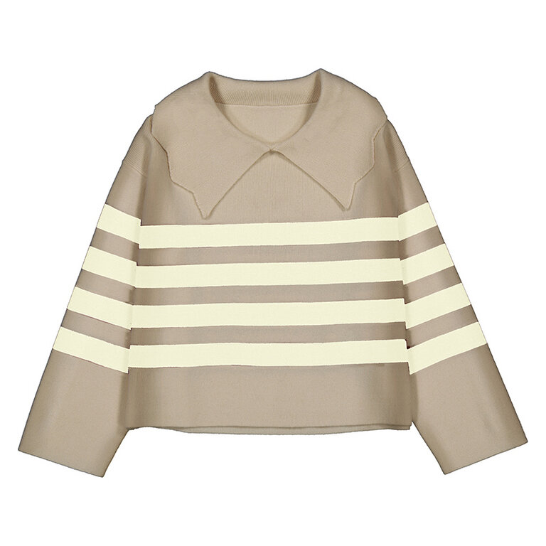 Mayoral Mayoral Stripes Sweater - Toffee