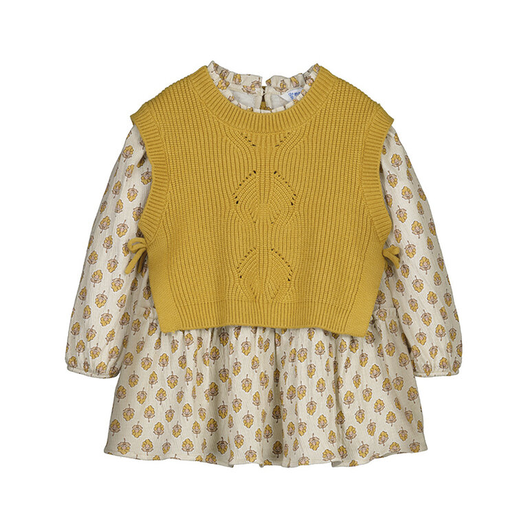Mayoral Mayoral Knitted vest dress - Honey