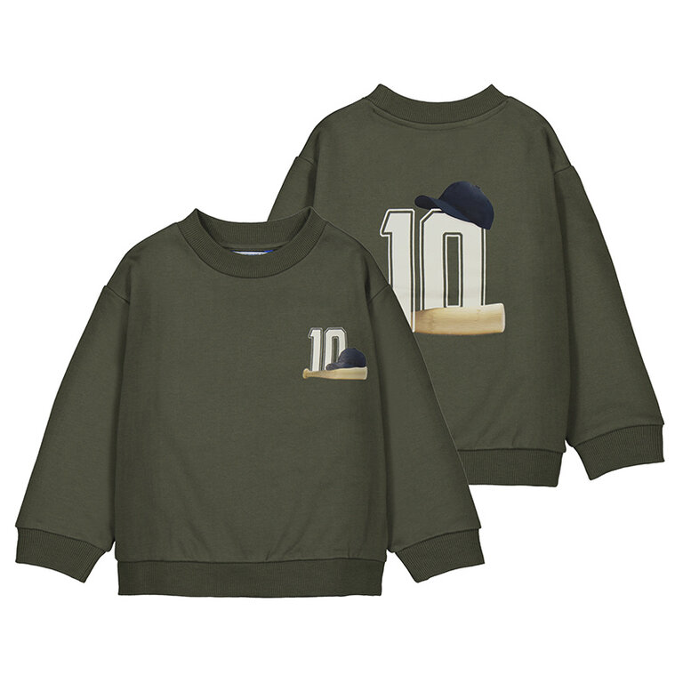 Mayoral Mayoral Back print pullover - Olive