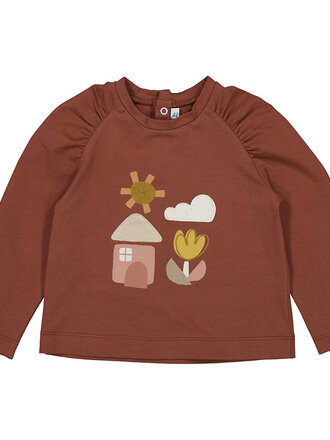 Mayoral Mayoral L/s t-shirt - Terracotta