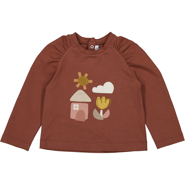 Mayoral Mayoral L/s t-shirt - Terracotta